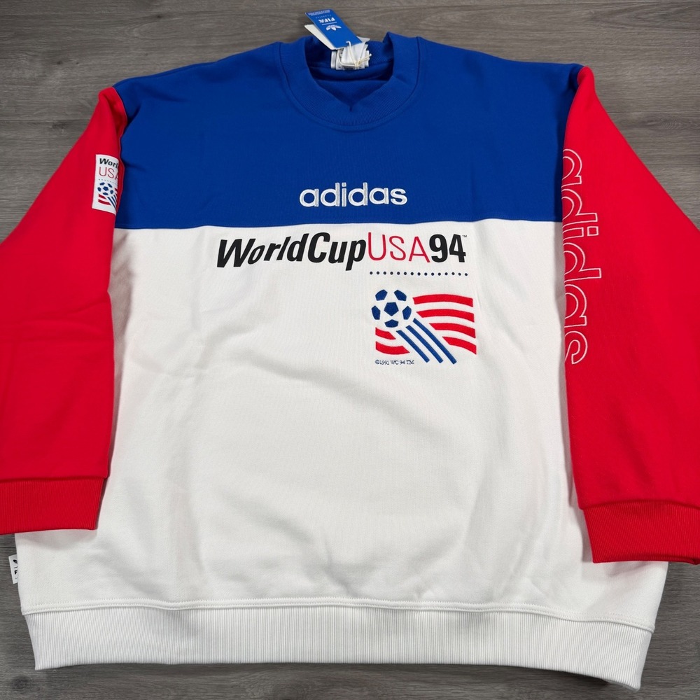 Adidas FIFA Classics World Cup USA 94 Crewneck Sweatshirt Mens XXL KD1156